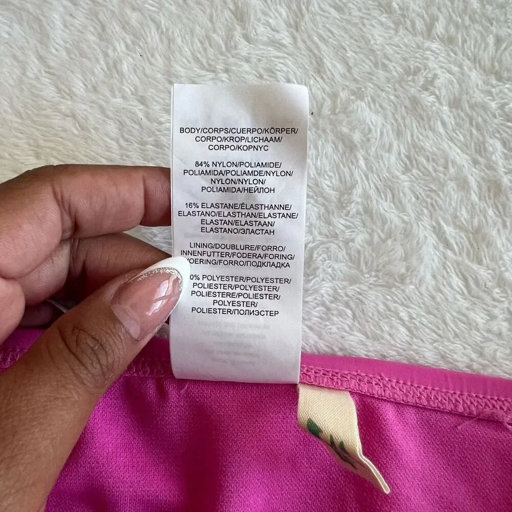 Hobie Pink Bikini Bottoms Side Ties Large NEW - Picture 3 of 7